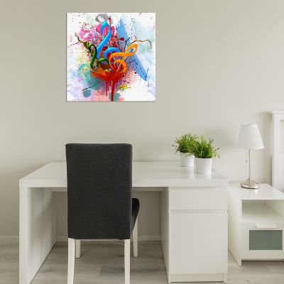 0842 Wall art decoration Abstraction treble clef