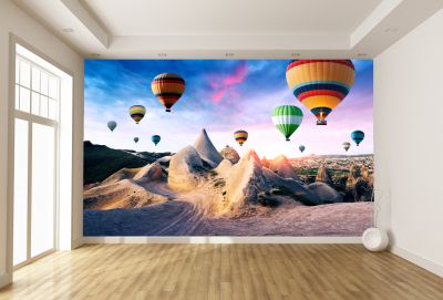 T9142 Wallpaper Cappadocia - balloons
