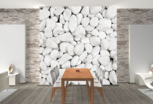 T9143 Wallpapper White stones