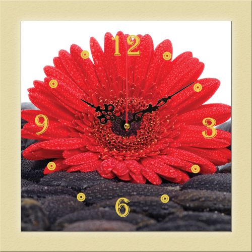 C0160_1 Clock with print Red gerber