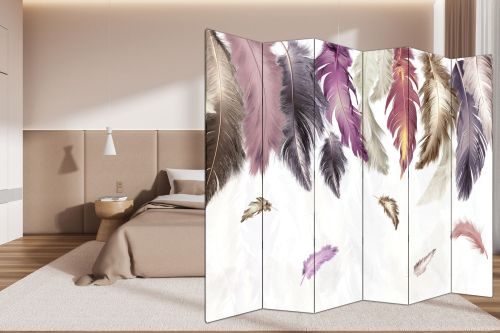 P9055 Decorative Screen Room divider Feathers (3,4,5 or 6 panels)