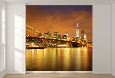 T0851 Wallpaper New York - Brooklyn Bridge