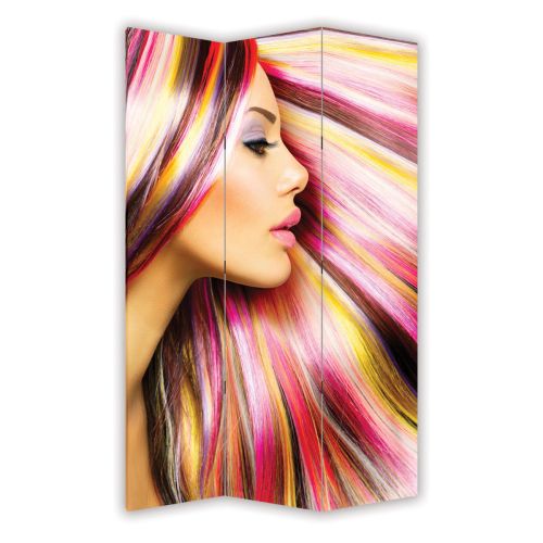 P0150 Decorative Screen Room divider Color hair (3,4,5 or 6 panels)