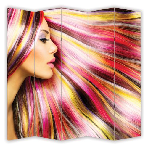 P0150 Decorative Screen Room divider Color hair (3,4,5 or 6 panels)