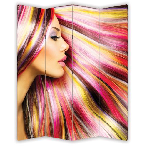 P0150 Decorative Screen Room divider Color hair (3,4,5 or 6 panels)