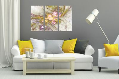 0854 Wall art decoration (set of 3 pieces) Abstraction