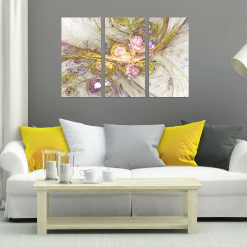 0854 Wall art decoration (set of 3 pieces) Abstraction