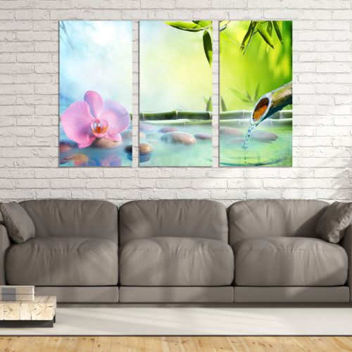 0861 Wall art decoration (set of 3 pieces) Zen composition