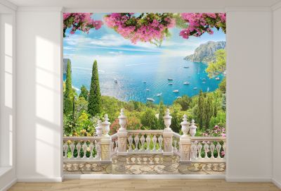 T9151 Wallpaper Terrace with sea view