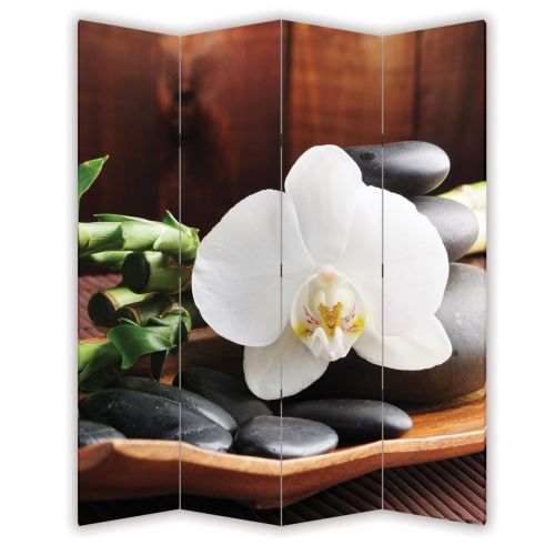 P0117 Decorative Screen Room devider SPA - white orchid (3,4,5 or 6 panels)