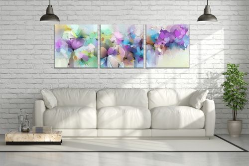 Wall art decoration Red poppies