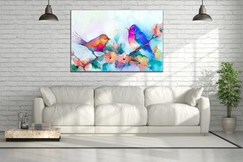 0872 Wall art decoration Flowers and birds