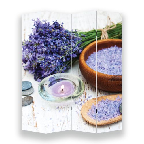 P0619 Decorative Screen Room divider Lavender aroma (3,4,5 or 6 panels)
