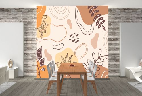 T0889 Wallpaper Floral motifs