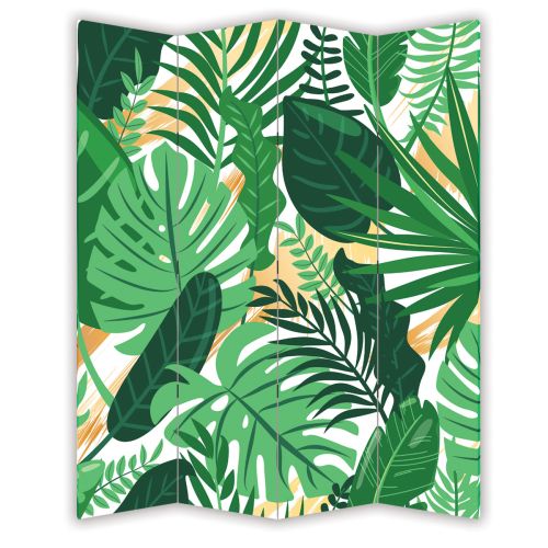 P0890 Decorative Screen Room divider Tropical leaves (3,4,5 or 6 panels)