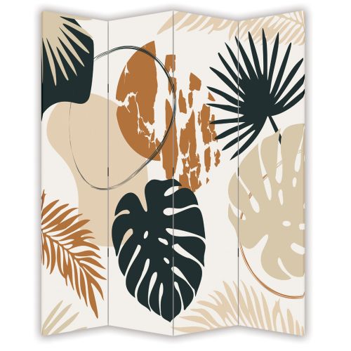 P0891 Decorative Screen Room divider Tropical leaves (3,4,5 or 6 panels)