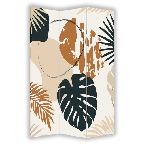 P0891 Decorative Screen Room divider Tropical leaves (3,4,5 or 6 panels)