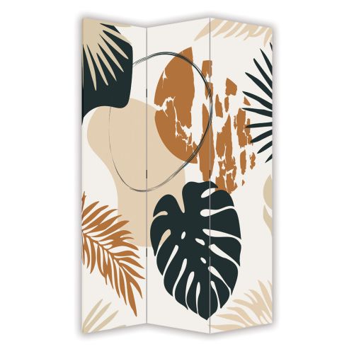 P0891 Decorative Screen Room divider Tropical leaves (3,4,5 or 6 panels)