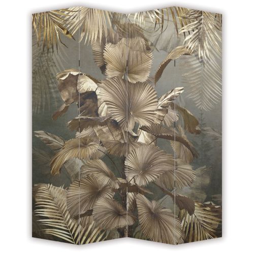 P0897 Decorative Screen Room divider Tropical leaves (3,4,5 or 6 panels)