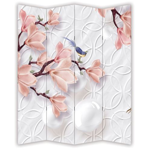 P9189 Decorative Screen Room divider Flowers and birds (3, 4, 5 or 6 panels)