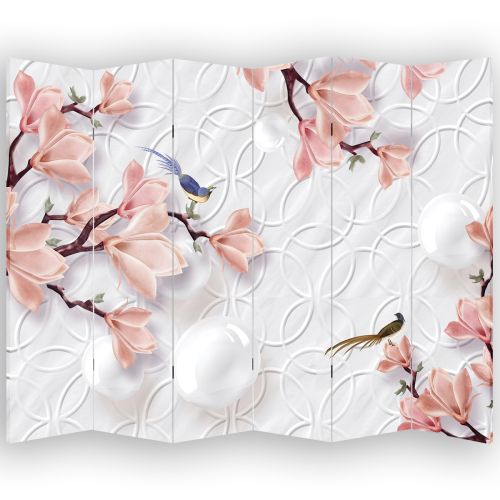 P9189 Decorative Screen Room divider Flowers and birds (3, 4, 5 or 6 panels)