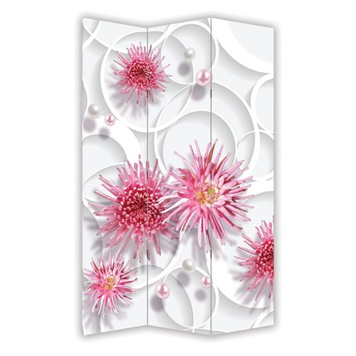 P9190 Decorative Screen Room divider Flowers and pearls (3, 4, 5 or 6 panels)