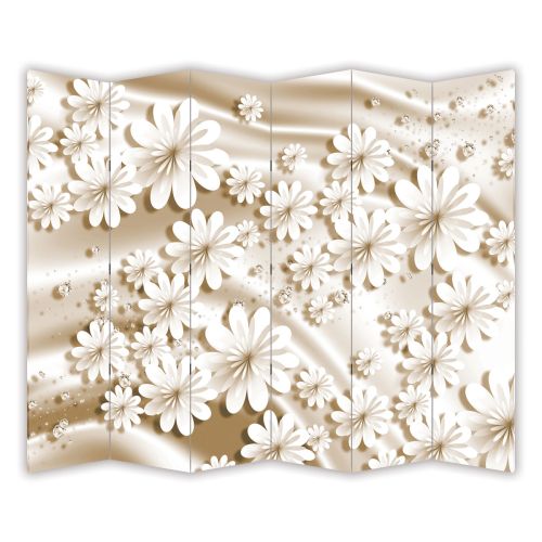 P9191 Decorative Screen Room divider Flowers and diamonds (3, 4, 5 or 6 panels)