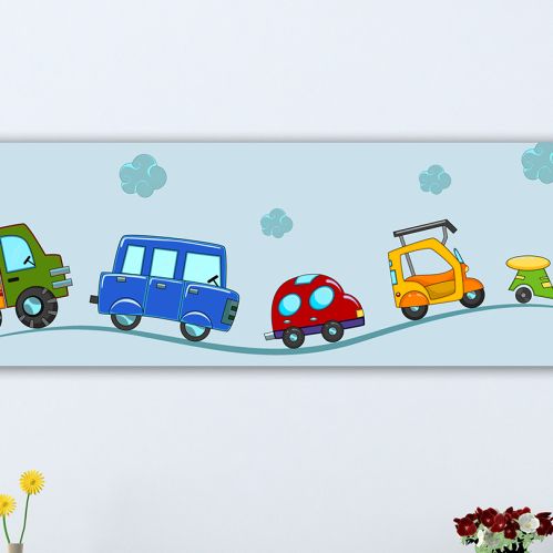 Wall art decoration vehicles for kids