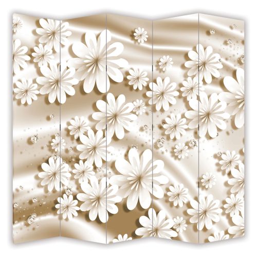 P9191 Decorative Screen Room divider Flowers and diamonds (3, 4, 5 or 6 panels)