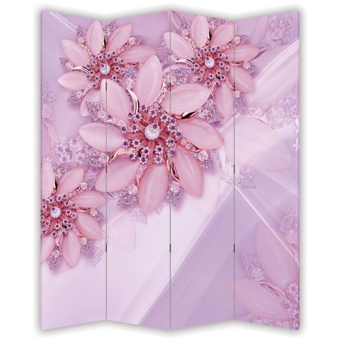 P9193 Decorative Screen Room divider Flowers and diamonds (3, 4, 5 or 6 panels)