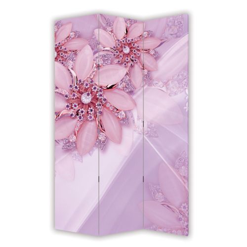 P9193 Decorative Screen Room divider Flowers and diamonds (3, 4, 5 or 6 panels)