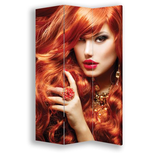 P0898 Decorative Screen Room divider Woman with red hair (3,4,5 or 6 panels)