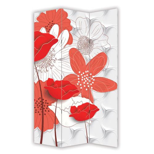 P9195 Decorative Screen Room divider Flowers (3, 4, 5 or 6 panels)