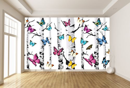 T9196 Wallpaper 3D Butterflies