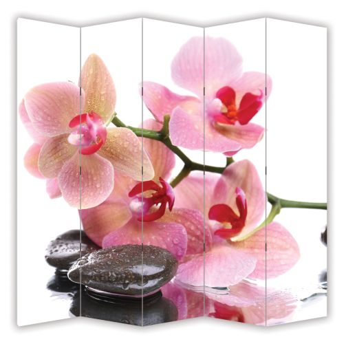 P0063 Decorative Screen Room divider Pink orchid (3,4,5 or 6 panels)