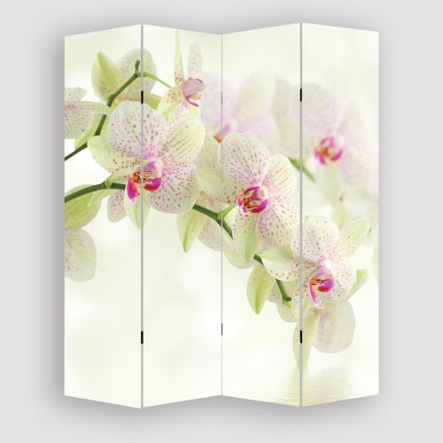 P0093 Декоративен параван Бели орхидеи (3, 4 , 5 или 6 части)