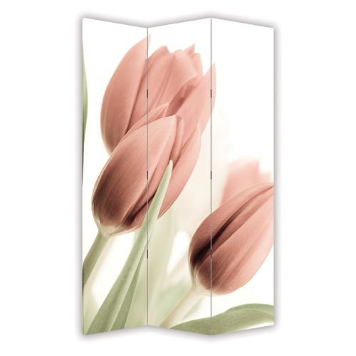 P0141 Decorative Screen Room divider Soft pink tulips (3,4,5 or 6 panels)