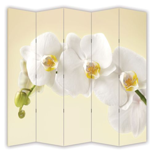 P0347 Decorative Screen Room divider Gentle white orchid (3,4,5 or 6 panels)