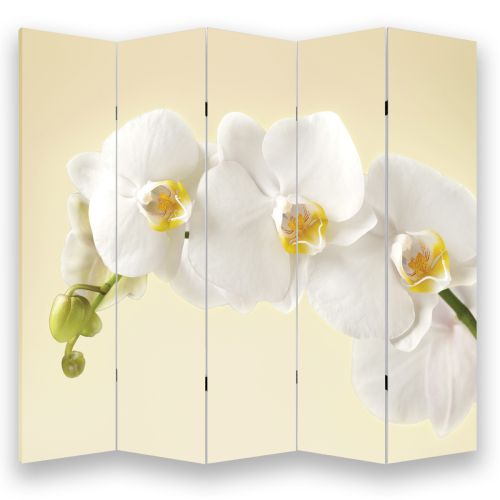 P0347 Декоративен параван Нежна бяла орхидея (3, 4 , 5 или 6 части)