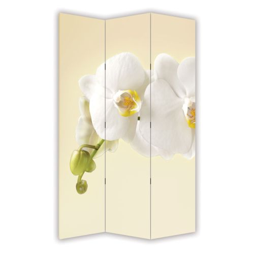 P0347 Decorative Screen Room divider Gentle white orchid (3,4,5 or 6 panels)