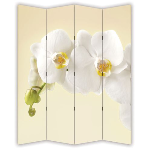 P0347 Decorative Screen Room divider Gentle white orchid (3,4,5 or 6 panels)