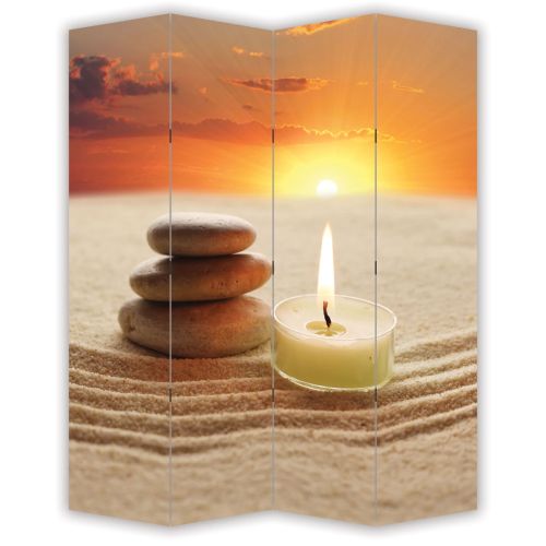 P0350 Decorative Screen Room divider Zen - sunset (3,4,5 or 6 panels)