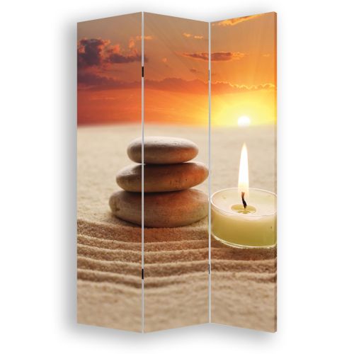 P0350 Decorative Screen Room divider Zen - sunset (3,4,5 or 6 panels)