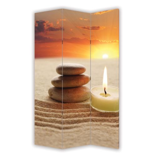 P0350 Decorative Screen Room divider Zen - sunset (3,4,5 or 6 panels)