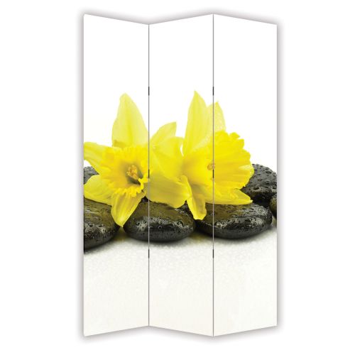 P0351 Decorative Screen Room divider Yellow narcissus (3,4,5 or 6 panels)