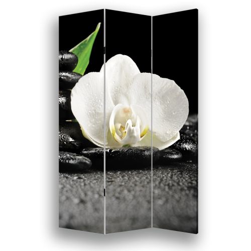 P0355 Декоративен параван Бяла орхидея (3, 4 , 5 или 6 части)