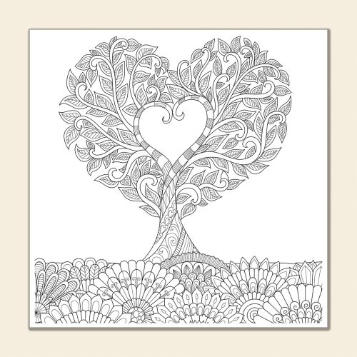 MC0014 Love tree drawing set 