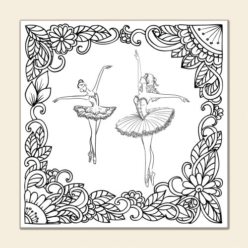 MC0019 Ballerinas drawing set 