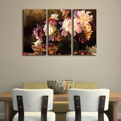 Canvas wall art set for kitchen and dinning room