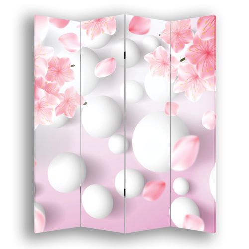 P9200 Decorative Screen Room divider Abstraction flowers and spheres (3,4,5 or 6 panels)